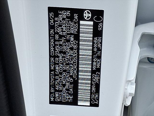 new 2025 Toyota Prius car, priced at $44,463