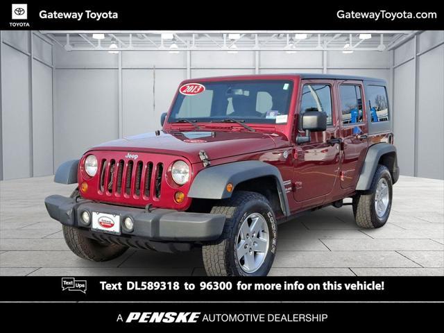 used 2013 Jeep Wrangler Unlimited car, priced at $17,487