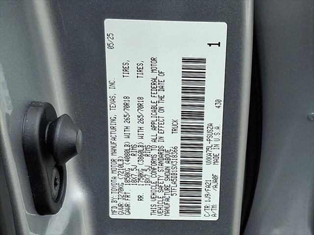 new 2025 Toyota Tundra car, priced at $56,917