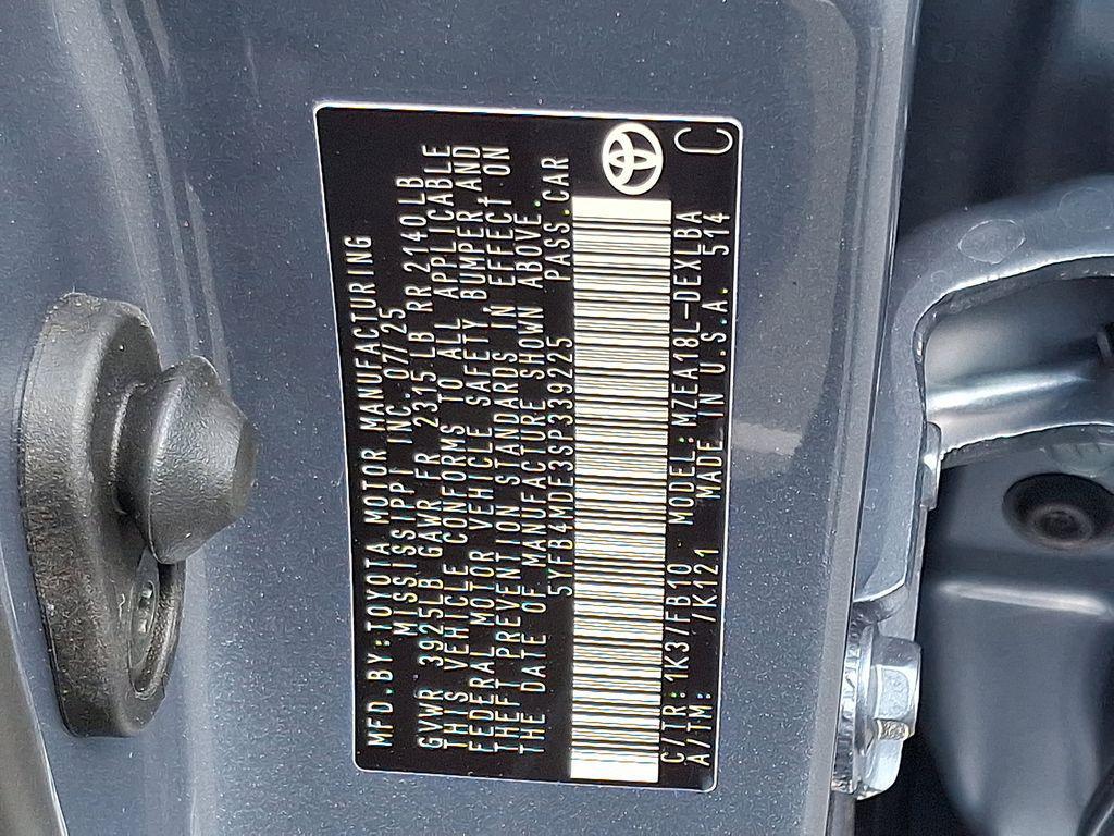 new 2025 Toyota Corolla car, priced at $24,893