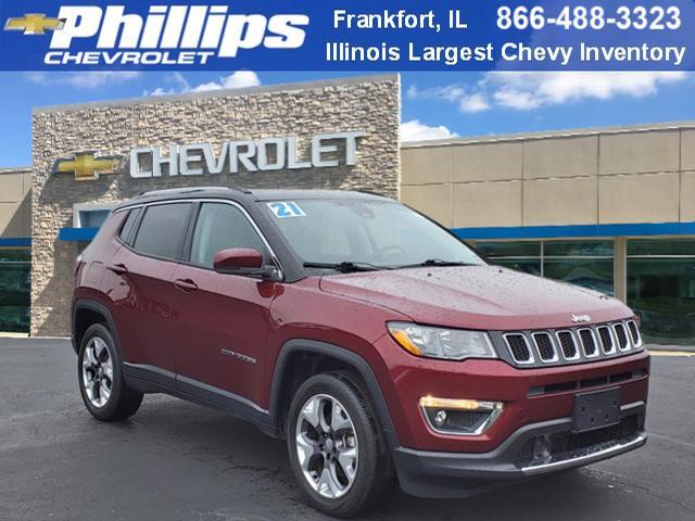 used 2021 Jeep Compass car, priced at $21,722