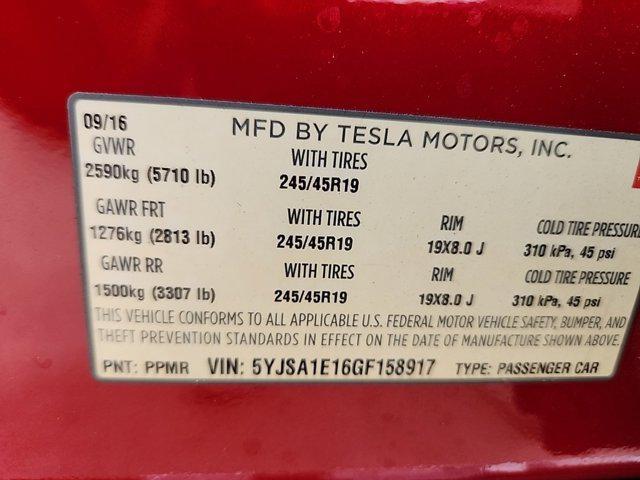 used 2016 Tesla Model S car, priced at $21,327