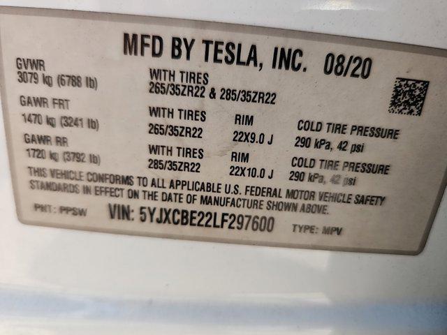 used 2020 Tesla Model X car, priced at $36,423
