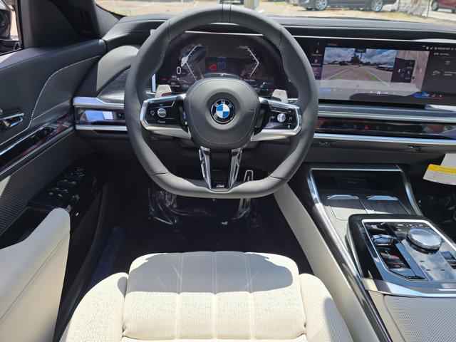 new 2025 BMW 740 car, priced at $104,485