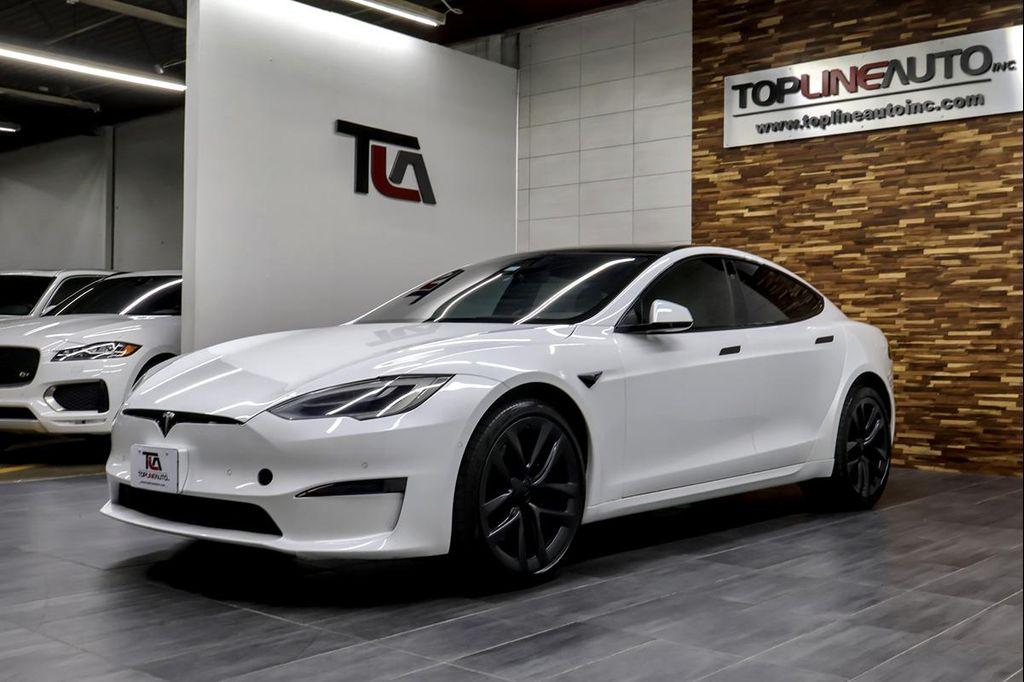 used 2021 Tesla Model S car, priced at $53,491
