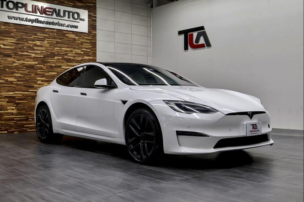 used 2021 Tesla Model S car, priced at $53,491