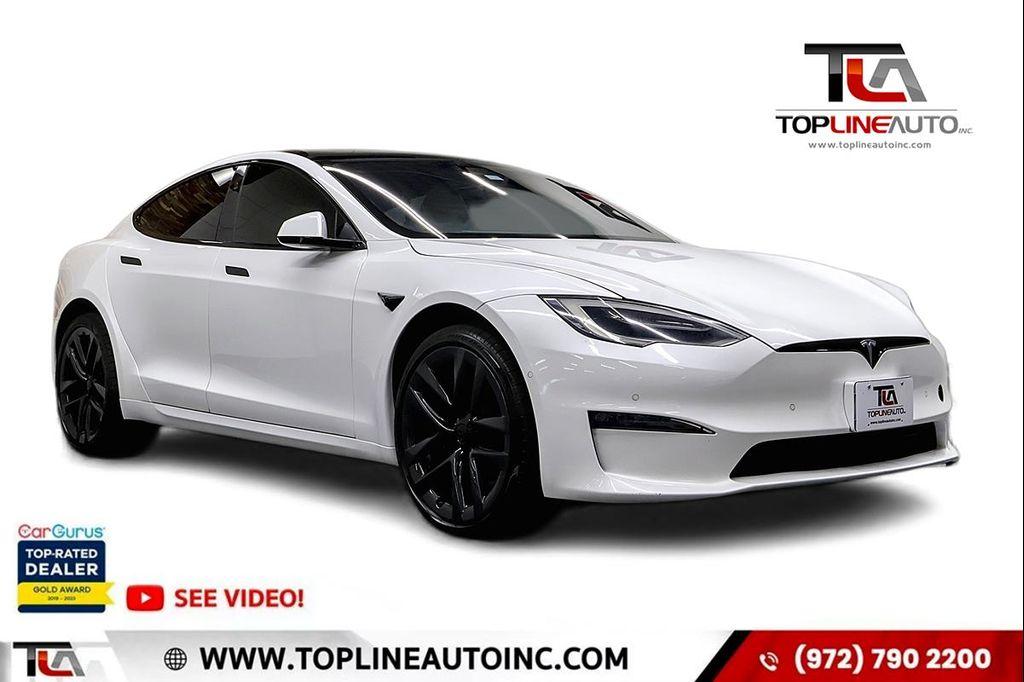 used 2021 Tesla Model S car, priced at $53,491