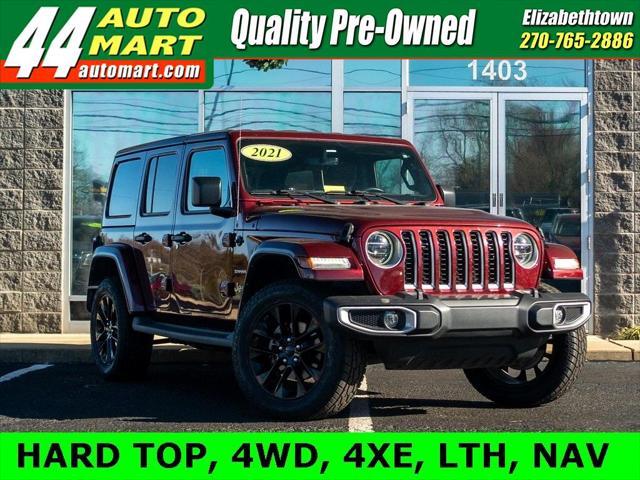 used 2021 Jeep Wrangler Unlimited 4xe car, priced at $29,844