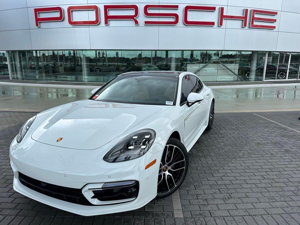 used 2023 Porsche Panamera e-Hybrid car, priced at $114,995