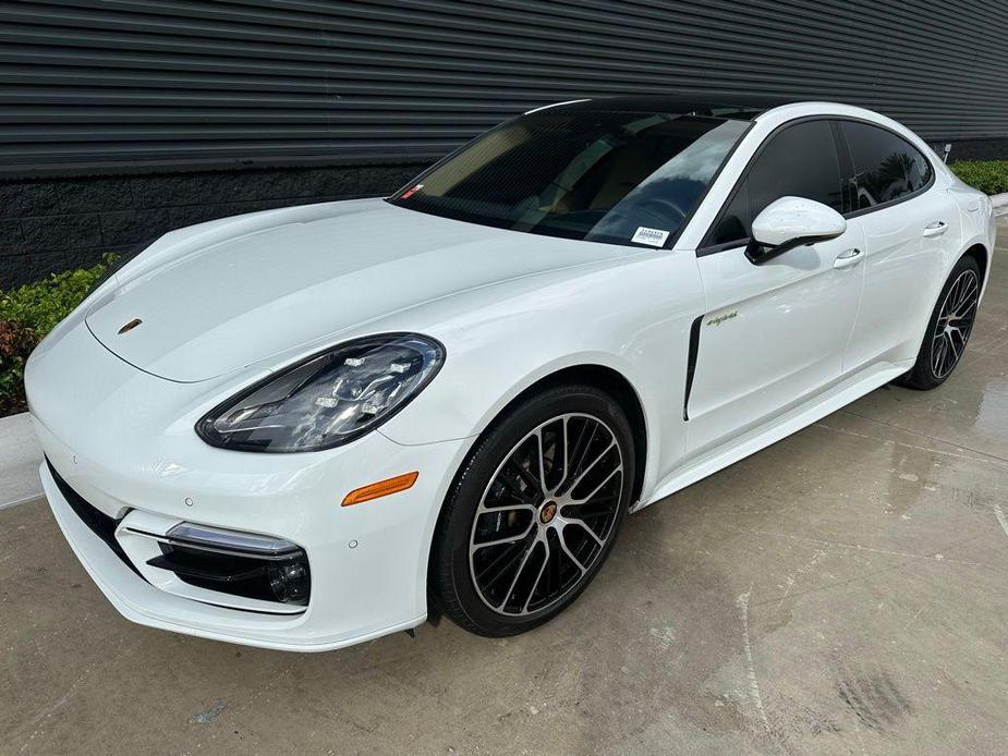 used 2023 Porsche Panamera e-Hybrid car, priced at $114,995