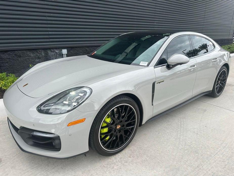 used 2022 Porsche Panamera e-Hybrid car, priced at $89,995