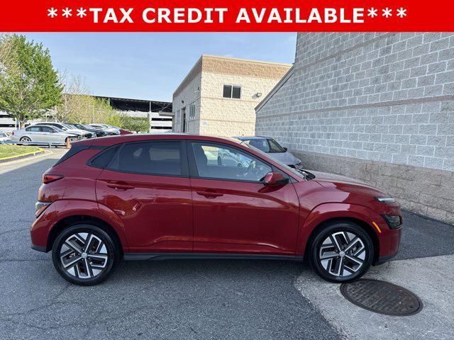 used 2022 Hyundai Kona EV car, priced at $21,499
