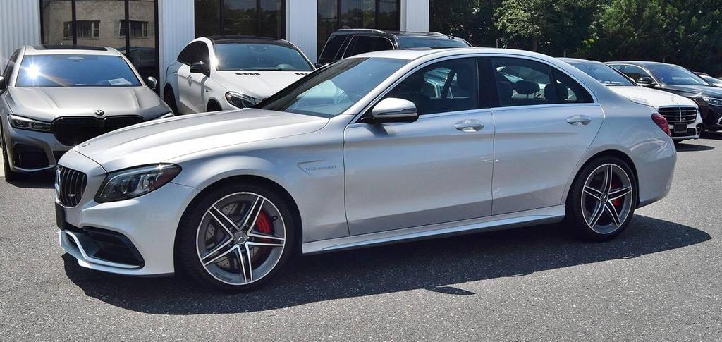used 2020 Mercedes-Benz AMG C 63 car, priced at $50,000