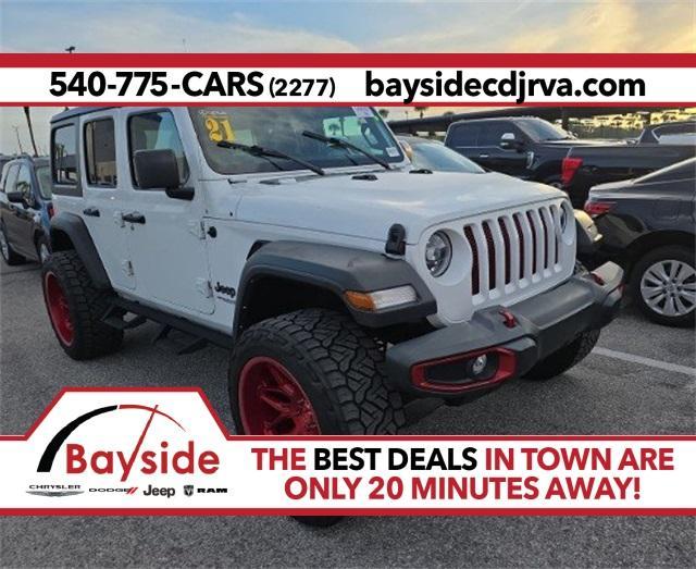 used 2021 Jeep Wrangler Unlimited car, priced at $30,500