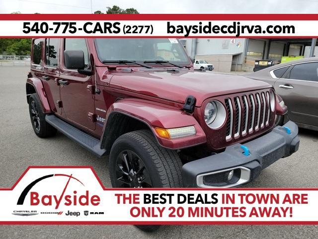 used 2022 Jeep Wrangler Unlimited 4xe car, priced at $33,000