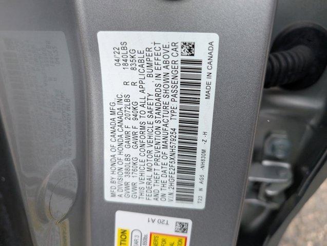 used 2022 Honda Civic car, priced at $25,000