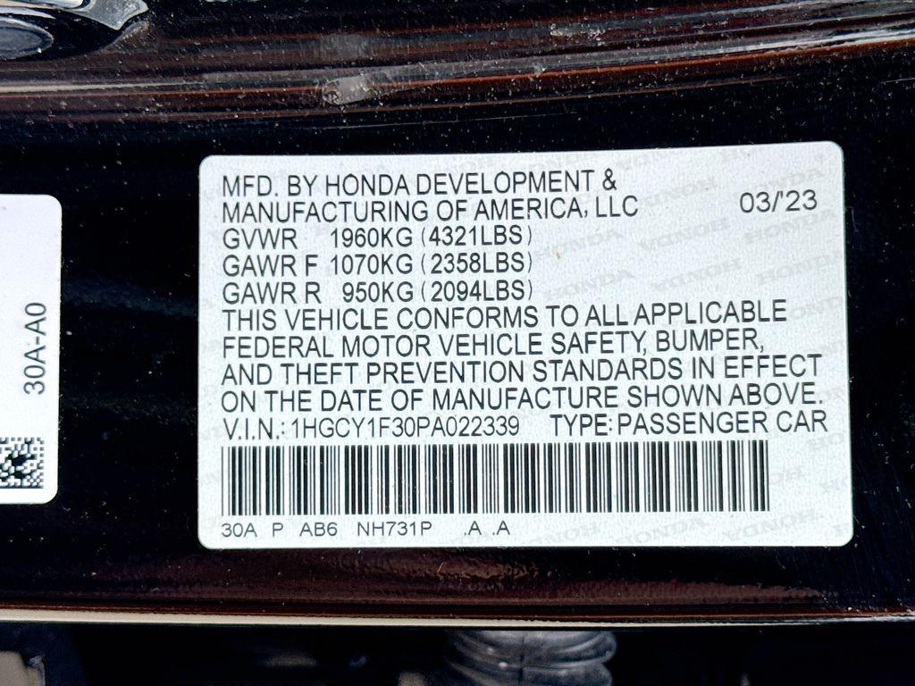 used 2023 Honda Accord car, priced at $27,719
