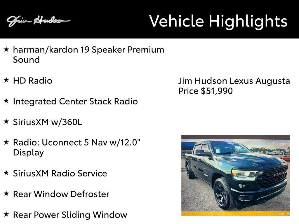 used 2023 Ram 1500 car, priced at $51,990