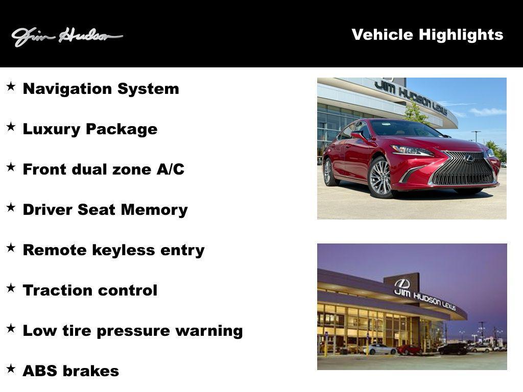 used 2019 Lexus ES 350 car, priced at $29,387