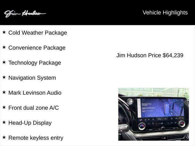 used 2024 Lexus TX 350 car, priced at $64,239