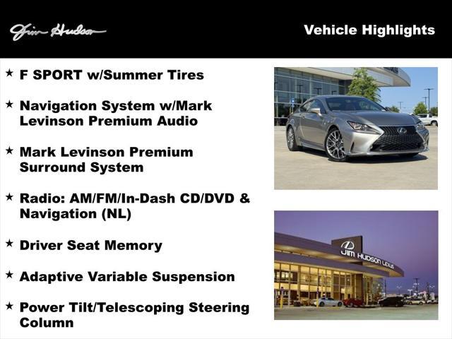 used 2015 Lexus RC 350 car, priced at $23,209