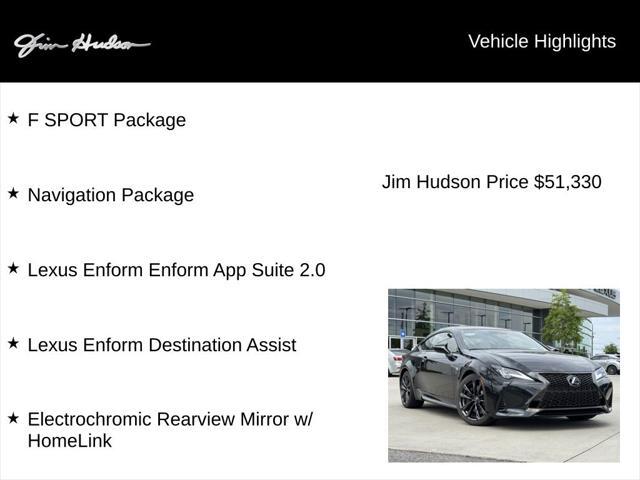 used 2024 Lexus RC 350 car, priced at $52,078