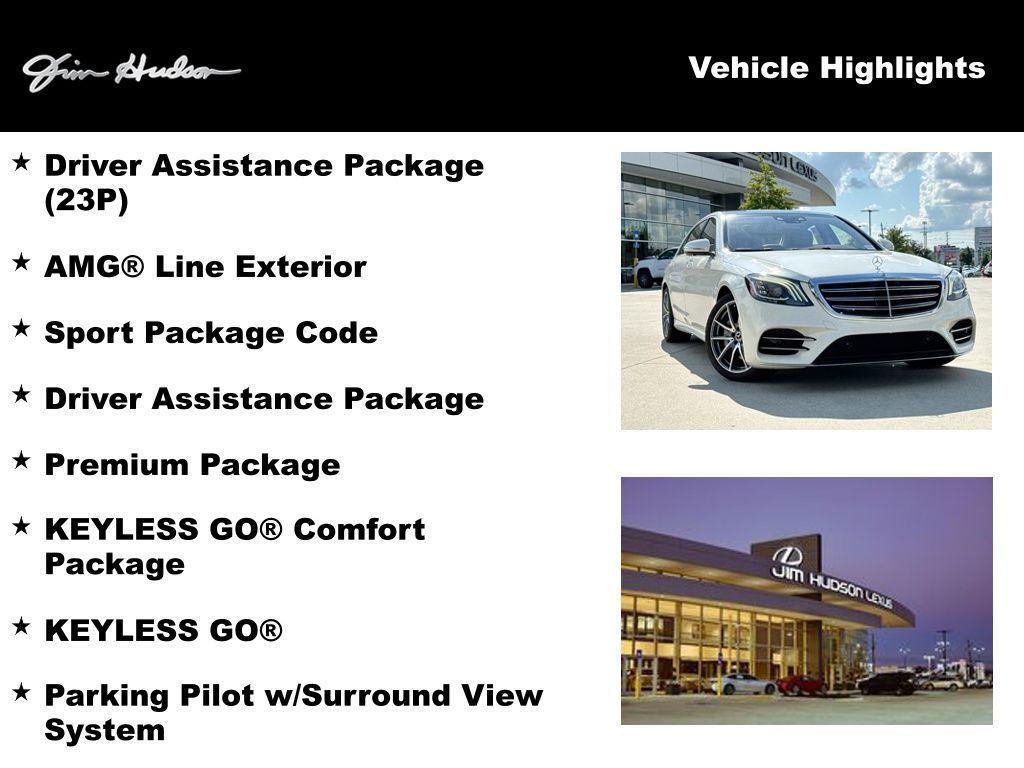 used 2019 Mercedes-Benz S-Class car, priced at $39,273