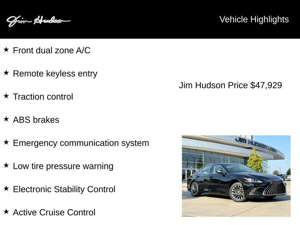 used 2024 Lexus ES 350 car, priced at $48,677