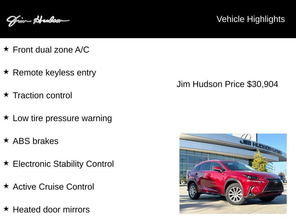 used 2020 Lexus NX 300 car, priced at $31,652