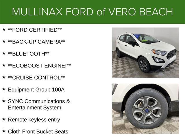 used 2020 Ford EcoSport car, priced at $15,200