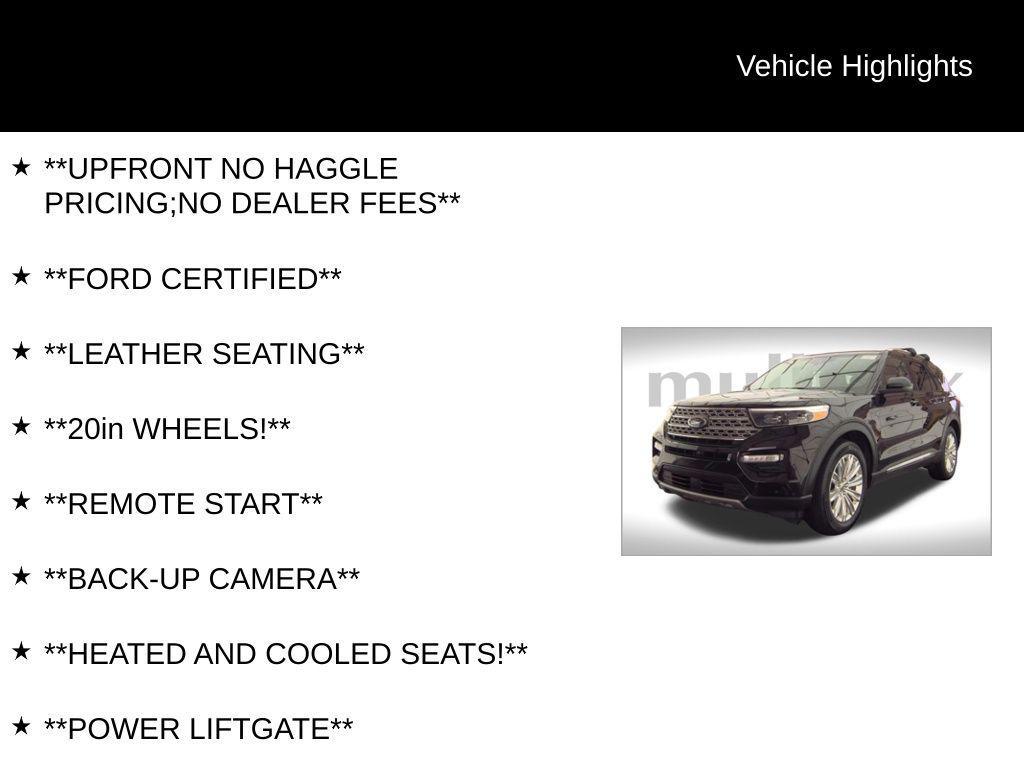 used 2022 Ford Explorer car, priced at $33,500
