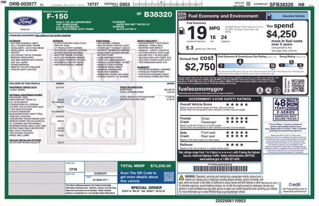 new 2025 Ford F-150 car, priced at $68,647
