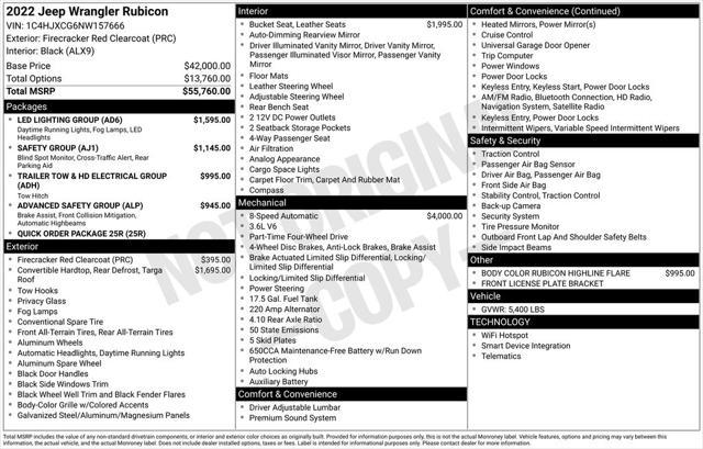 used 2022 Jeep Wrangler car, priced at $39,990