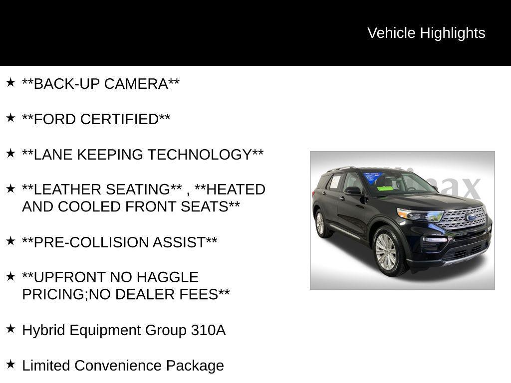 used 2022 Ford Explorer car, priced at $31,800