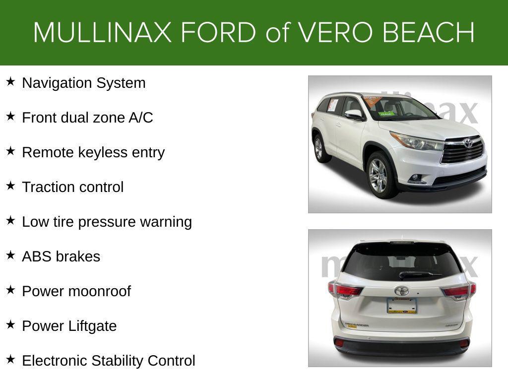 used 2015 Toyota Highlander car, priced at $19,501