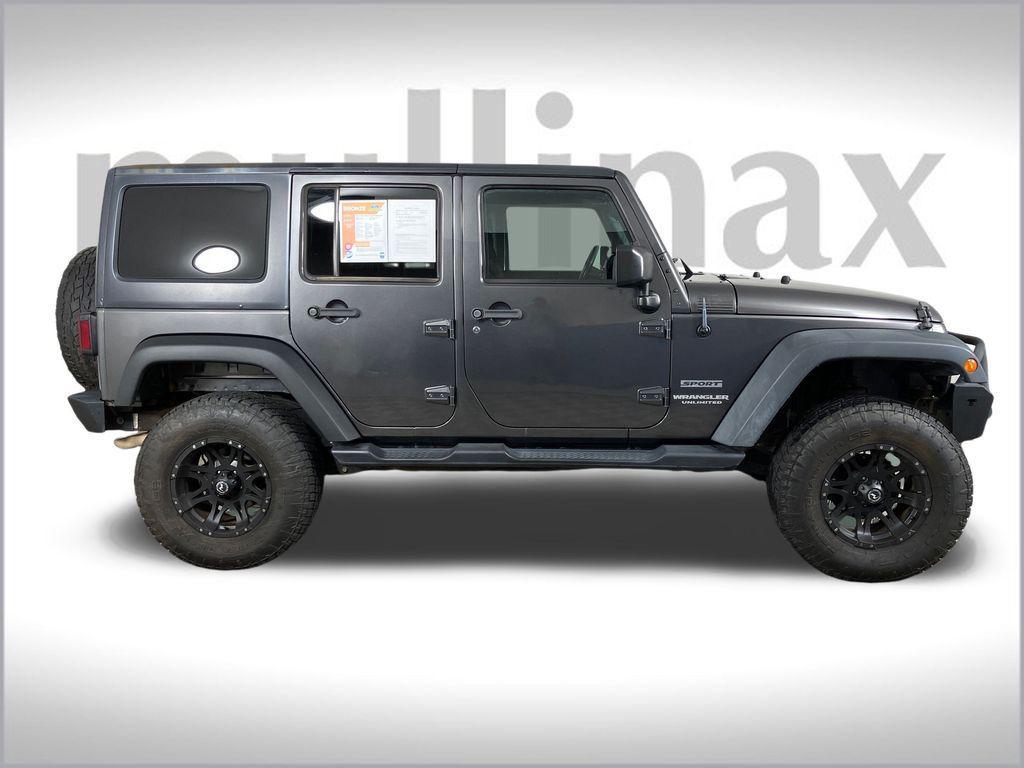 used 2017 Jeep Wrangler Unlimited car, priced at $15,600