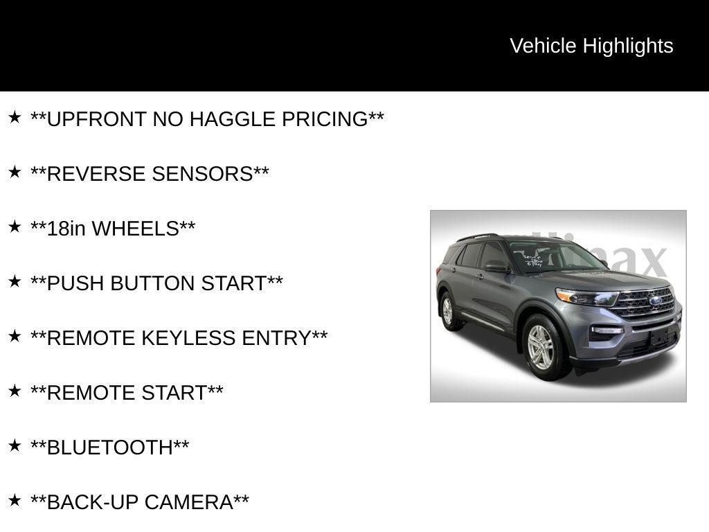 used 2021 Ford Explorer car, priced at $25,501