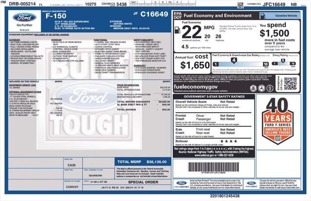 used 2018 Ford F-150 car, priced at $25,900