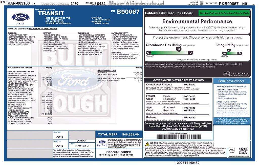 used 2023 Ford Transit-250 car, priced at $33,900