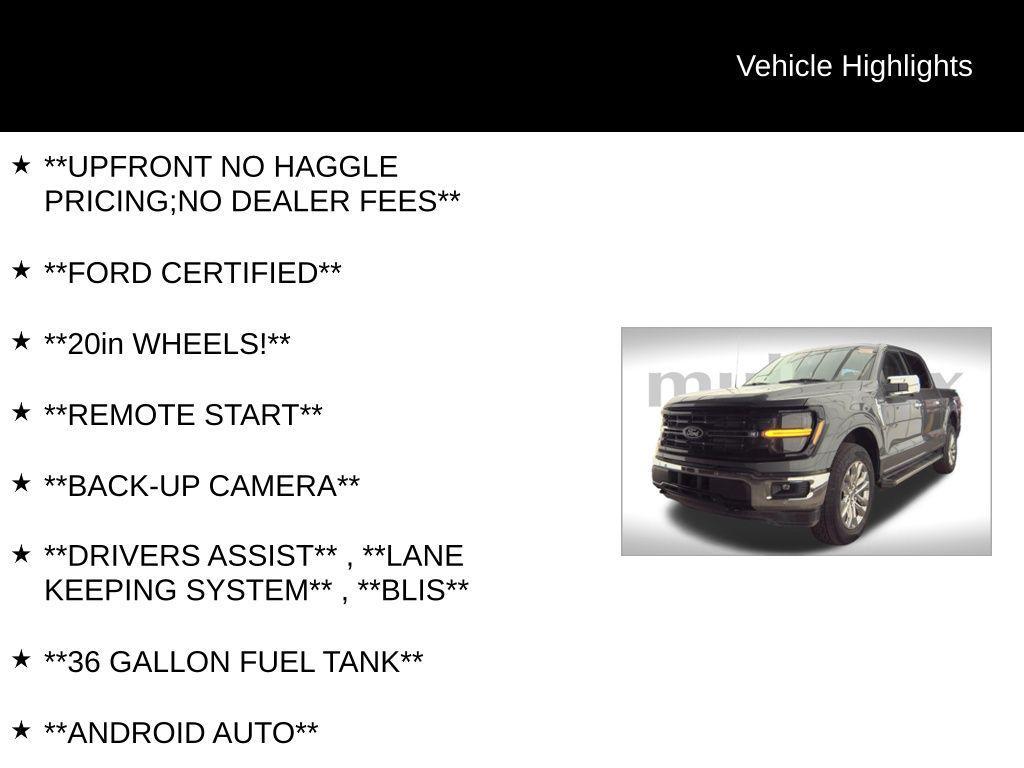 used 2024 Ford F-150 car, priced at $50,500