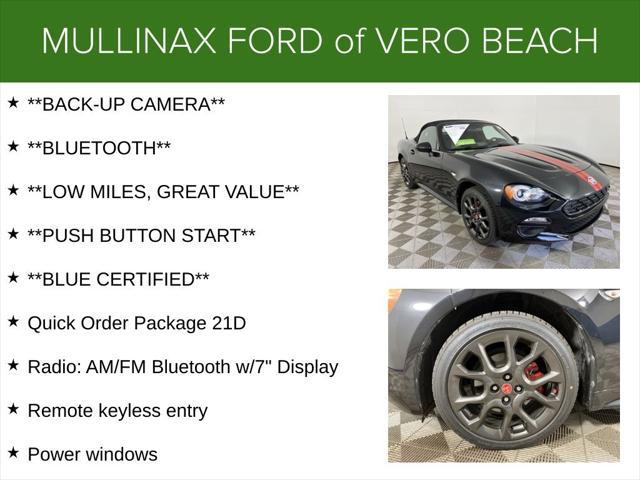 used 2019 FIAT 124 Spider car, priced at $19,500