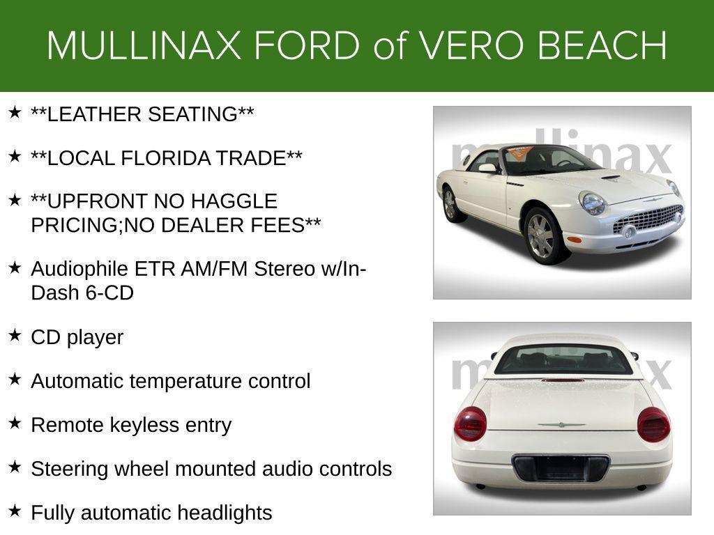 used 2003 Ford Thunderbird car, priced at $13,500