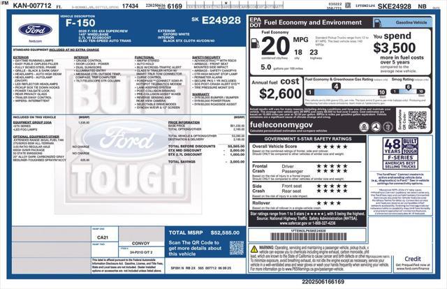 new 2025 Ford F-150 car, priced at $49,087