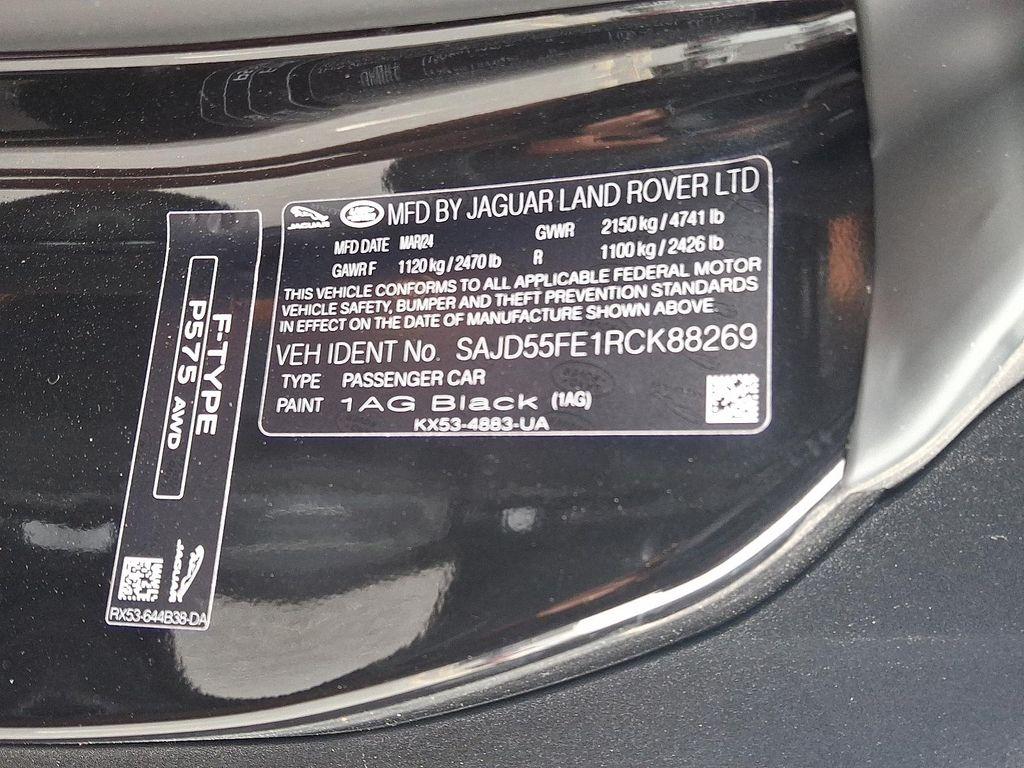 new 2024 Jaguar F-TYPE car, priced at $127,243