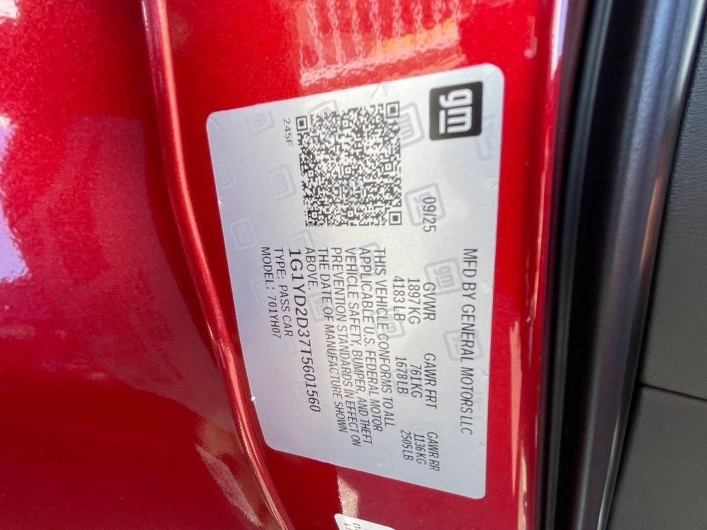 new 2026 Chevrolet Corvette car, priced at $124,995