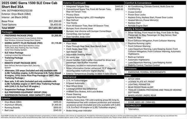 new 2025 GMC Sierra 1500 car, priced at $45,300