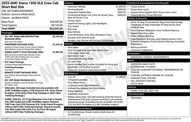 new 2025 GMC Sierra 1500 car, priced at $52,350