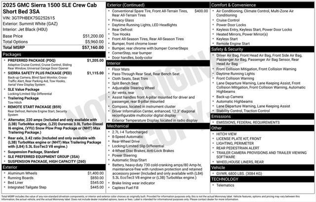 new 2025 GMC Sierra 1500 car, priced at $44,305