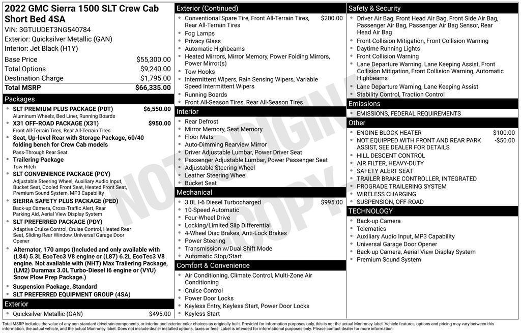 used 2022 GMC Sierra 1500 car, priced at $41,900