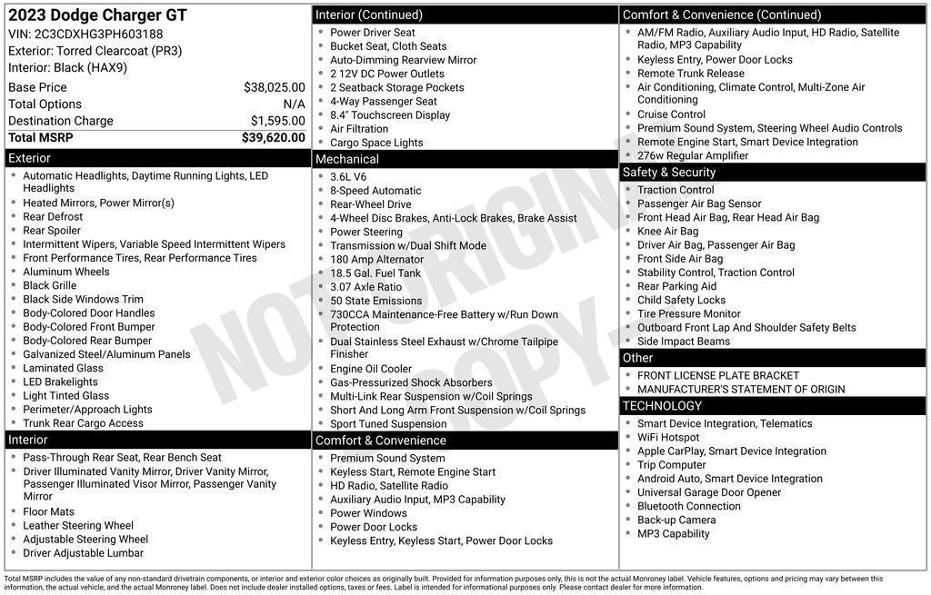 used 2023 Dodge Charger car, priced at $26,750